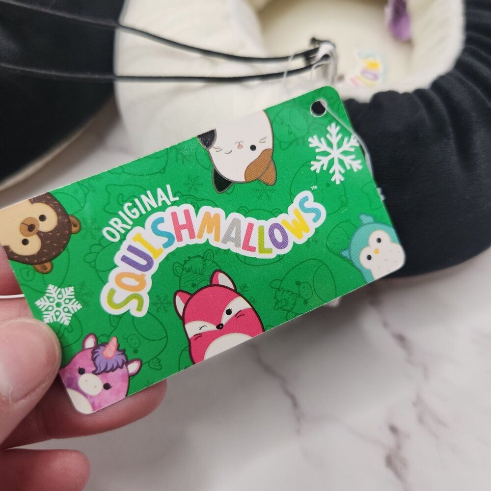 NWT Original Squishmallows Jazwares Christmas Slippers Cat Christmas Tree 6-7 - Picture 2 of 7